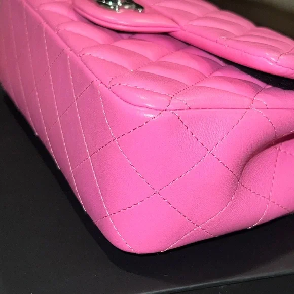 Chanel Pink Quilted Chain Bag - Picture 9 of 14